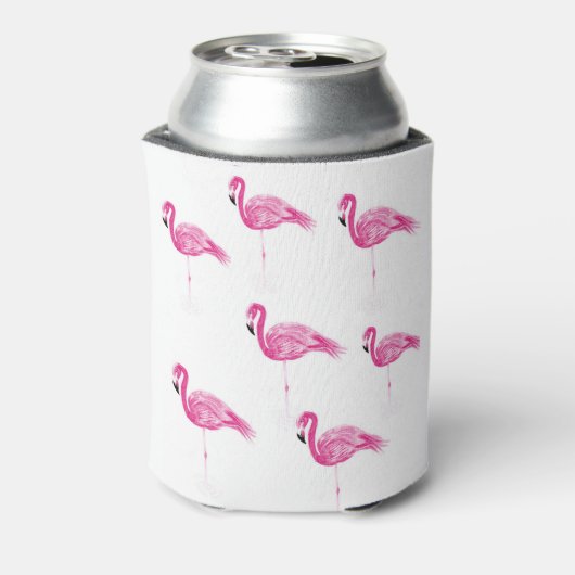 Flamingo drink blikjeskoeler (Blikje Achterkant)