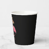 Flamingo Drink Margarita Funny Mexican Poncho Papieren Bekers (Links)