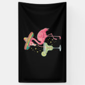 Flamingo Drink Margarita Funny Mexican Poncho Spandoek (Verticaal)