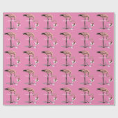 Flamingo Drink Martini Thunder_Cove Cadeaupapier (Vlak)