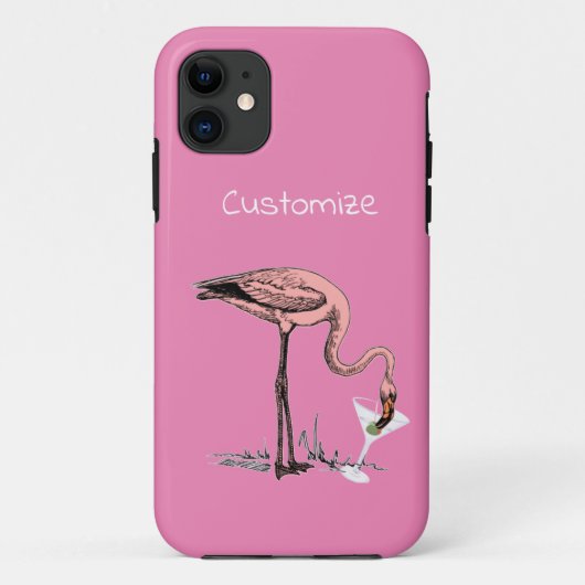 Flamingo Drink Martini Thunder_Cove Case-Mate iPhone Case (Achterkant)