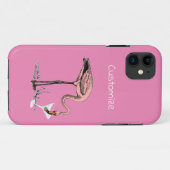 Flamingo Drink Martini Thunder_Cove Case-Mate iPhone Case (Achterkant (horizontaal))