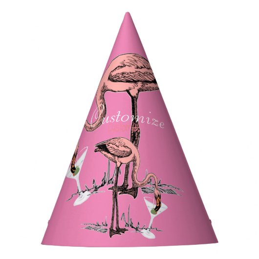 Flamingo Drink Martini Thunder_Cove Feesthoedjes (Voorkant)