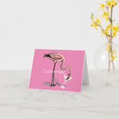 Flamingo Drink Martini Thunder_Cove Kaart (Gele Bloem)