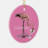 Flamingo Drink Martini Thunder_Cove Keramisch Ornament (Rechts)