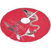 Flamingo Drink Martini Thunder_Cove Kerstboom Rok (Gekanteld)