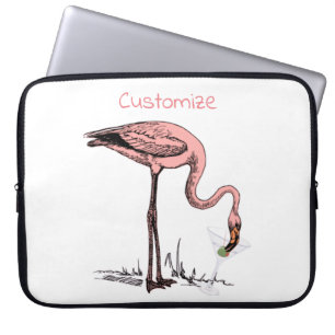 Flamingo Drink Martini Thunder_Cove Laptop Sleeve