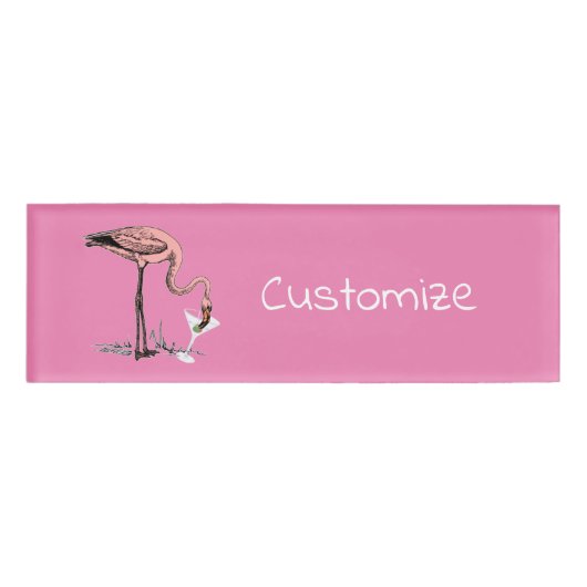 Flamingo Drink Martini Thunder_Cove Naambadge (Voorkant)