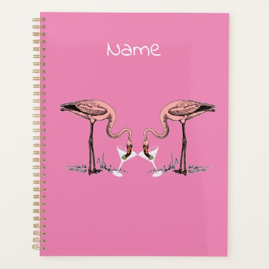 Flamingo Drink Martini Thunder_Cove Planner (Voorkant)