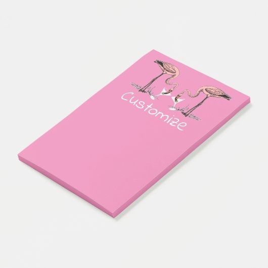 Flamingo Drink Martini Thunder_Cove Post-it® Notes (Schuin)