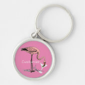 Flamingo Drink Martini Thunder_Cove Sleutelhanger (Voorkant)