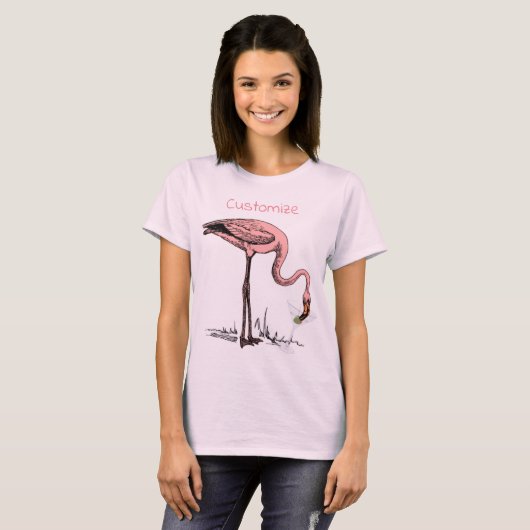 Flamingo Drink Martini Thunder_Cove T-shirt (Voorkant volledig)
