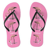 Flamingo Drink Martini Thunder_Cove Teenslippers (Voetbed)