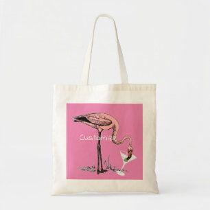 Flamingo Drink Martini Thunder_Cove Tote Bag