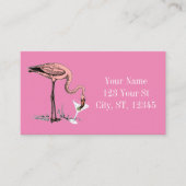 Flamingo Drink Martini Thunder_Cove Visitekaartje (Voorkant)