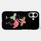 Flamingo drinkt Margarita Grappige Mexicaanse Ponc Case-Mate iPhone Case (Achterkant (horizontaal))