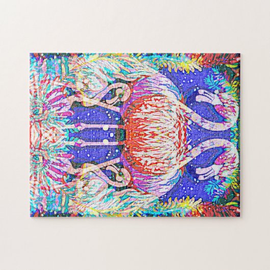 Flamingo Duet Legpuzzel (Horizontaal)