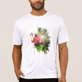 Flamingo e flores t-shirt (Voorkant)