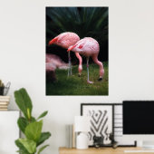 Flamingo - Een verzameling Flamingo's Poster (Thuiskantoor)