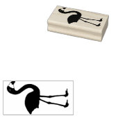 Flamingo effen rubberen stempel (rechts) (Gestempeld)