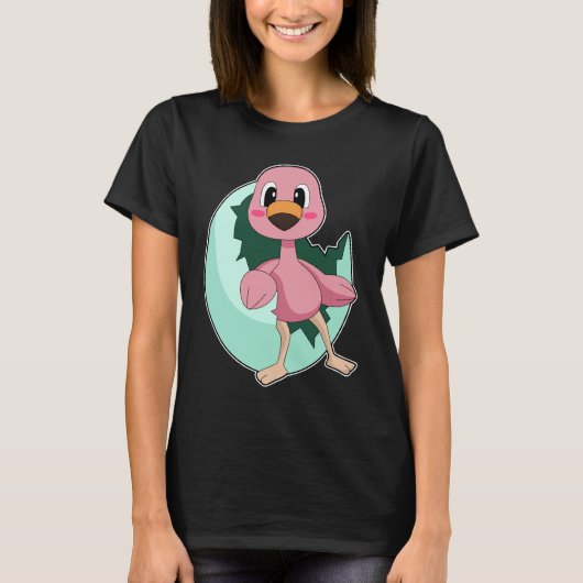 flamingo-ei t-shirt (Voorkant)
