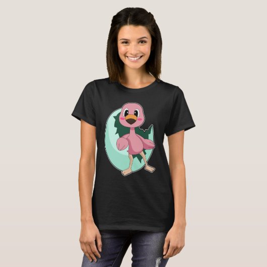 flamingo-ei t-shirt (Voorkant volledig)