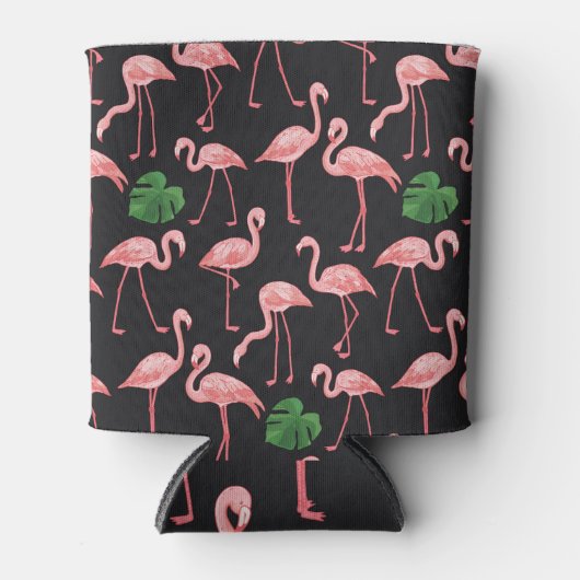 Flamingo Elegance: Monstera Fusion. Blikjeskoeler (Voorkant)
