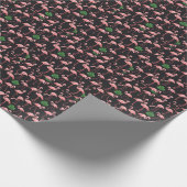 Flamingo Elegance: Monstera Fusion. Cadeaupapier (Hoek)