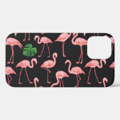 Flamingo Elegance: Monstera Fusion. Case-Mate iPhone Case (Achterkant (horizontaal))