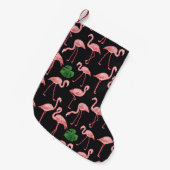 Flamingo Elegance: Monstera Fusion. Kleine Kerstsok (Voorkant (Hangend))