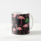 Flamingo Elegance: Monstera Fusion. Koffiemok (Voorkant rechts)