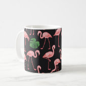 Flamingo Elegance: Monstera Fusion. Koffiemok (Voorkant links)