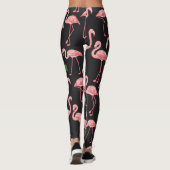 Flamingo Elegance:  Monstera Fusion. Leggings (Achterkant)