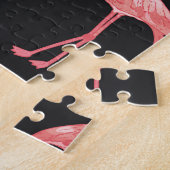 Flamingo Elegance: Monstera Fusion. Legpuzzel (Zijkant)