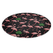 Flamingo Elegance: Monstera Fusion. Snijplank (Hoek)