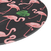 Flamingo Elegance: Monstera Fusion. Snijplank (Hoek)
