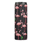 Flamingo Elegance: Monstera Fusion. Thermosbeker (Achterkant)
