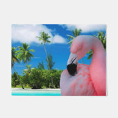Flamingo en Beach Deurmat (Voorkant)