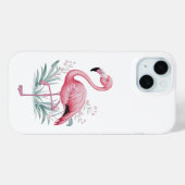 Flamingo en Bloemen Telefoonhoes Case-Mate iPhone Case (Achterkant (horizontaal))