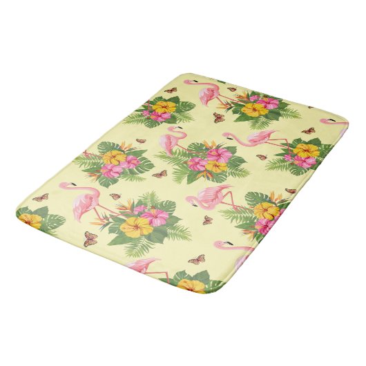 Flamingo en Butterflies 2 Badmat (Gekanteld)