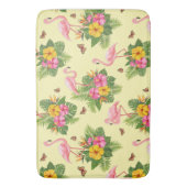 Flamingo en Butterflies 2 Badmat (Voorkant Verticaal)