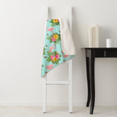 Flamingo en Butterflies 2 Sherpa Deken (In situ)