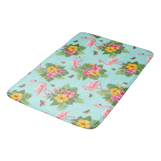 Flamingo en Butterflies 3 Badmat (Gekanteld)