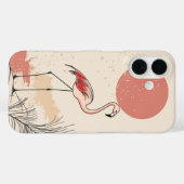 Flamingo en de rode zon Case-Mate iPhone case (Achterkant (horizontaal))