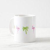Flamingo en Palm Tree Mok (Voorkant links)