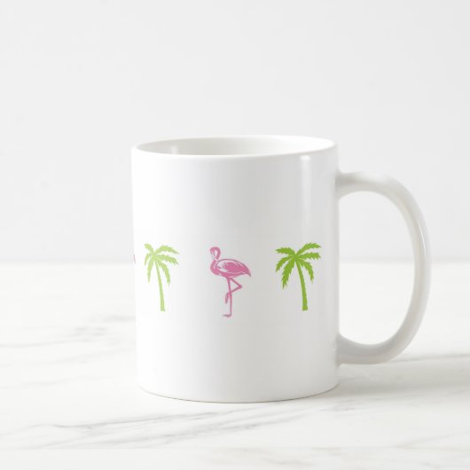 Flamingo en Palm Tree Mok (Rechts)
