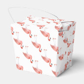 Flamingo en palmboom bedankdoosjes (Achterkant)