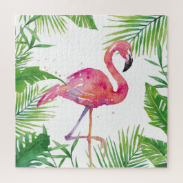Flamingo en Palms Puzzle Legpuzzel
