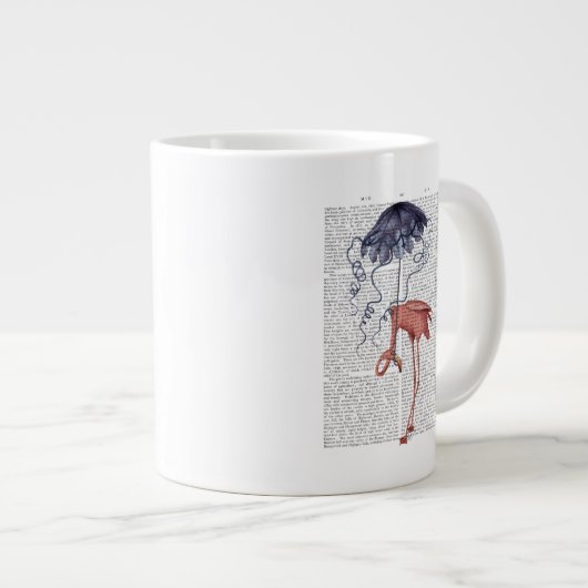 Flamingo en Parasol Grote Koffiekop (Voorkant rechts)