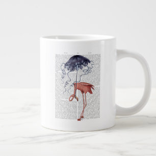 Flamingo en Parasol Grote Koffiekop